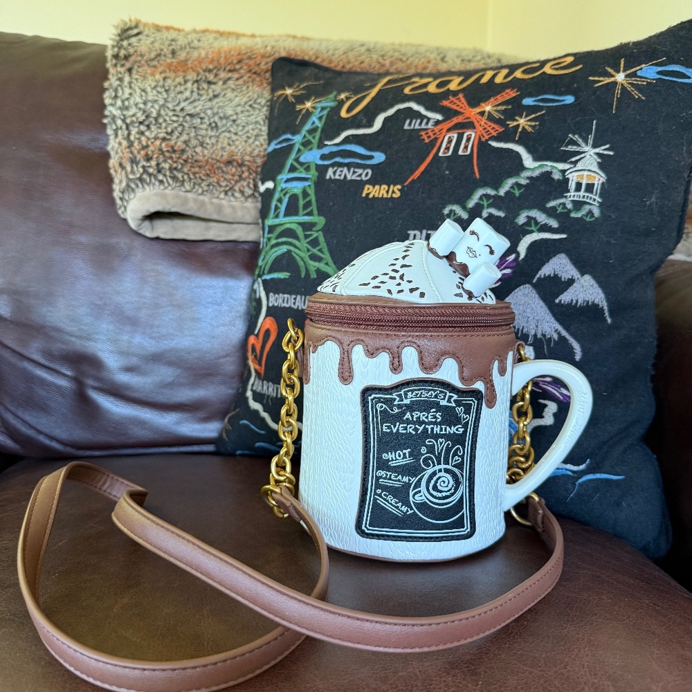 Betsey Johnson Hot Cocoa Mug Crossbody